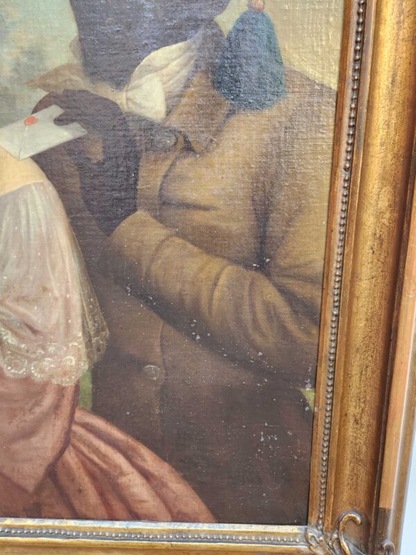 Dipinto antico raff personaggi epoca 800 - immagine 8