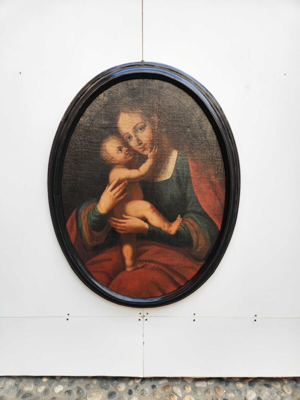 Dipinto Madonna con Bambino epoca 600 - immagine 8