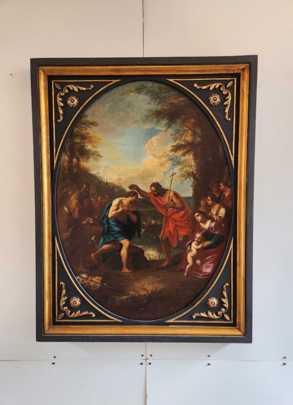 Dipinto antico Raffigurante Battesimo di cristo - immagine 11