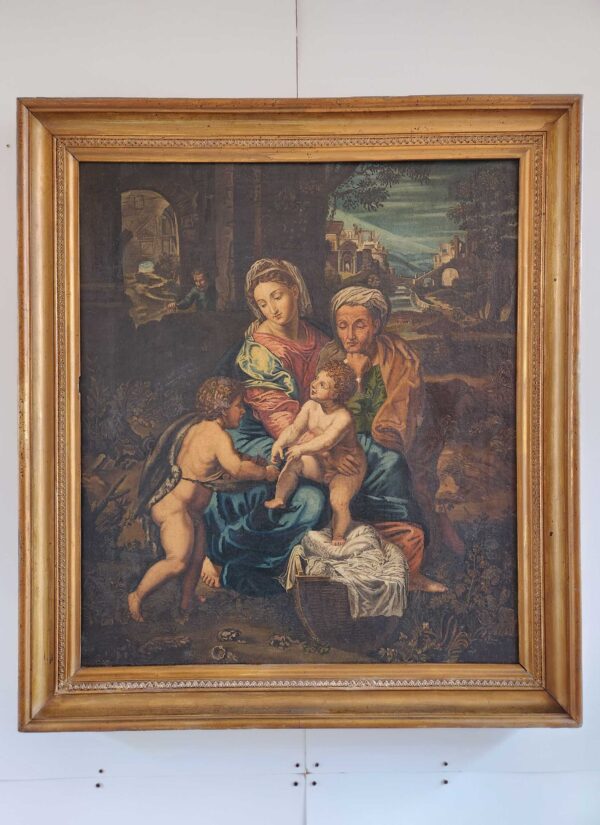Dipinto antico raff Madonna con Bambino - immagine 11