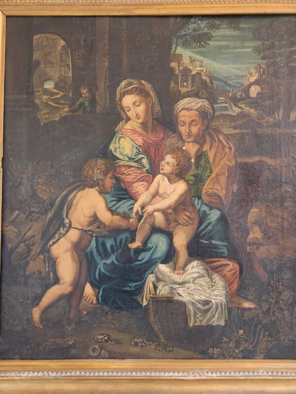 Dipinto antico raff Madonna con Bambino - immagine 6