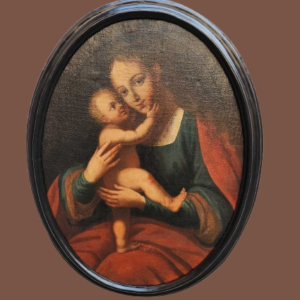 Dipinto Madonna con Bambino epoca 600