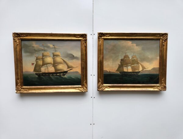 Coppia di quadri raff. marine - immagine 2