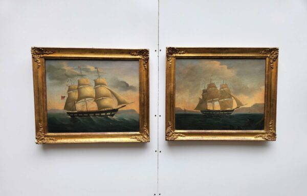 Coppia di quadri raff. marine - immagine 3