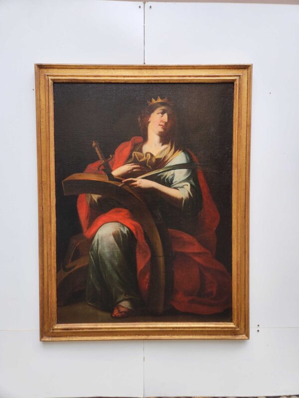 Dipinto antico raff Santa - immagine 2