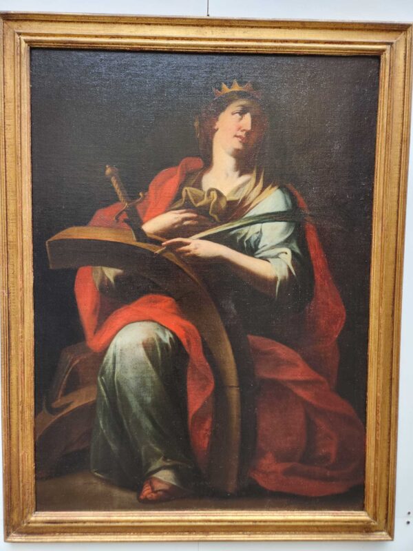 Dipinto antico raff Santa - immagine 3