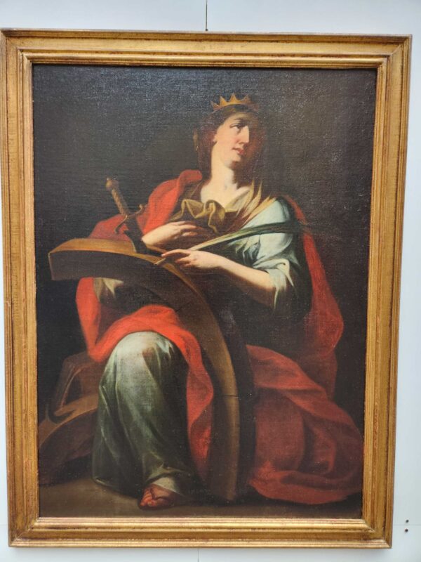 Dipinto antico raff Santa - immagine 6