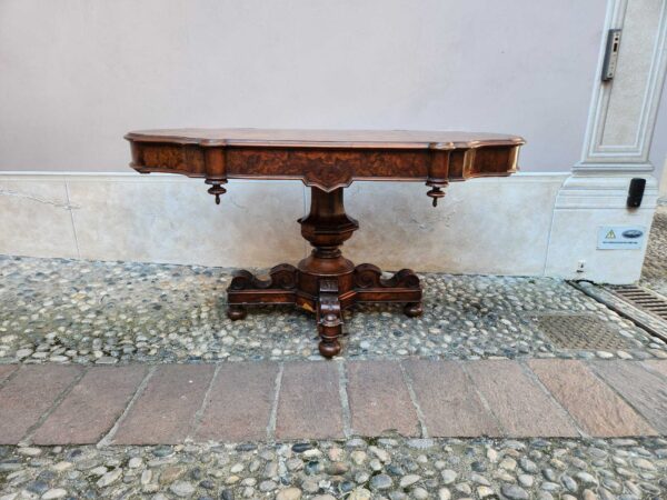 Tavolino antico a biscotto - immagine 2