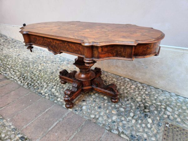 Tavolino antico a biscotto - immagine 12