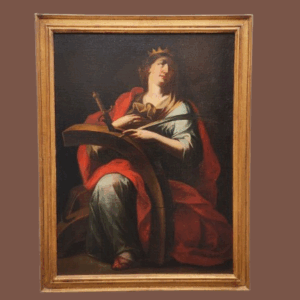 Dipinto antico raff Santa
