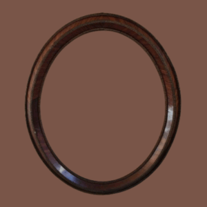 Cornice antica ovale