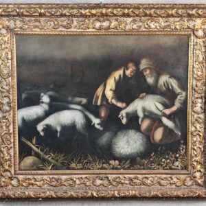 Alternative view of Dipinto antico Raff scena pastorale