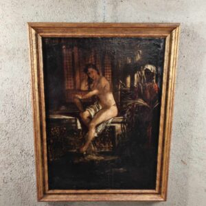 Alternative view of Dipinto antico con scena femminile