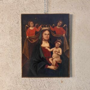 Alternative view of Dipinto antico Madonna con Bambino