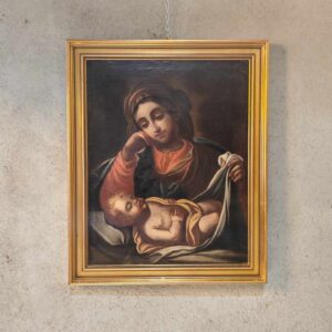 Alternative view of Dipinto antico Madonna con Bambino