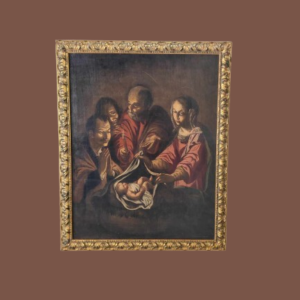 Dipinto antico epoca 600 Raffigurante Natività