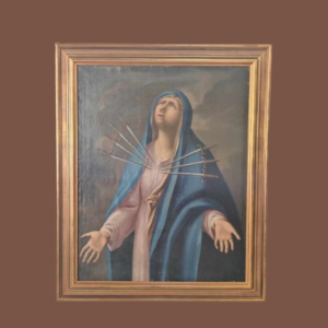 Dipinto antico Raff. Madonna Addolorata