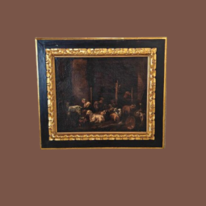 Quadro antico Raffigurante scena pastorale