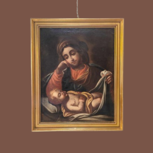 Dipinto antico Madonna con Bambino