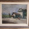 Quadro antico raff paesaggio rurale - immagine 4