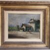 Quadro antico raff paesaggio rurale - immagine 5