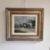 Quadro antico raff paesaggio rurale - immagine 2