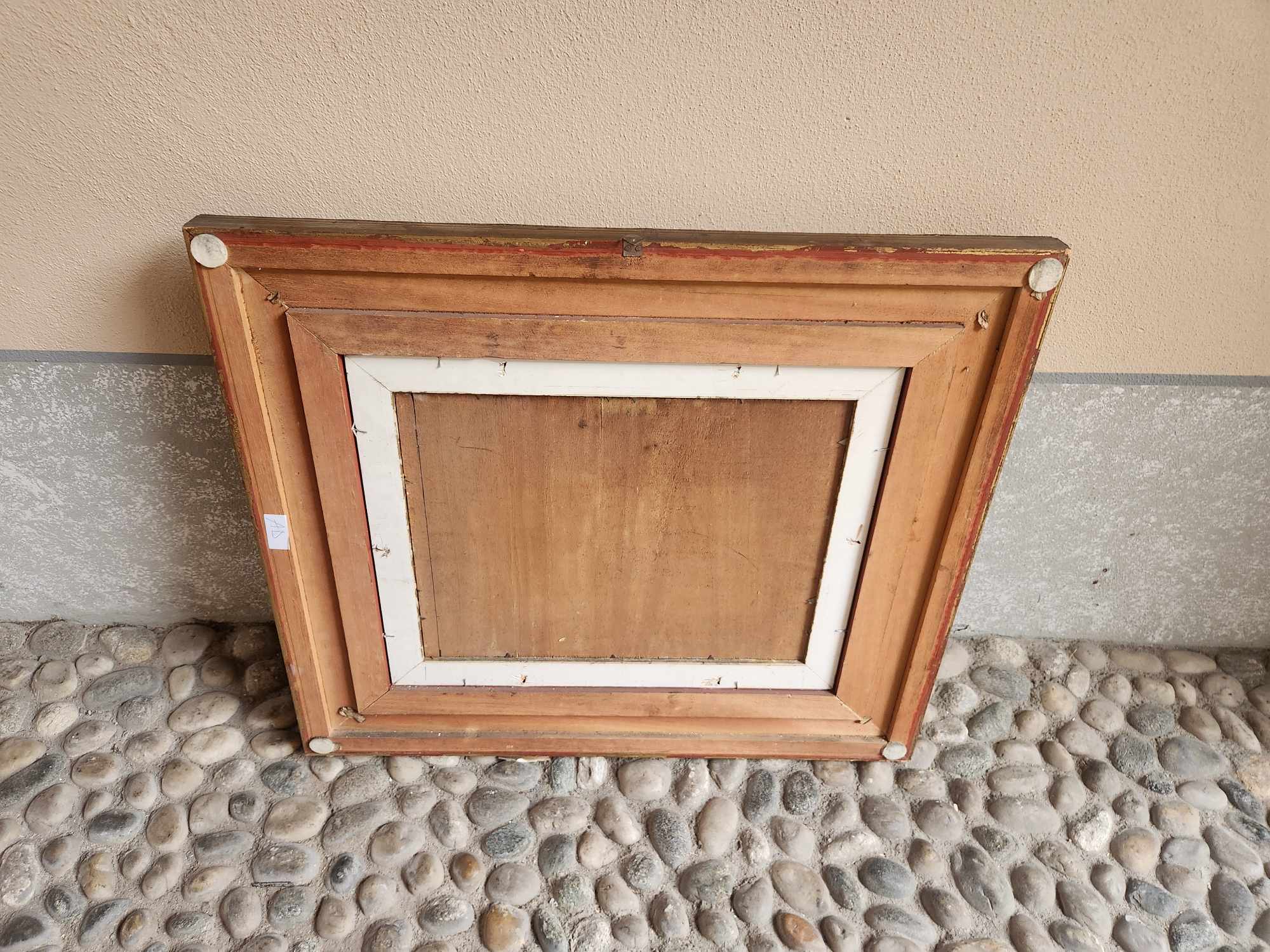 Quadro antico raff paesaggio rurale - immagine 7