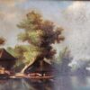 Quadro antico raff. Paesaggio - immagine 6