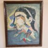 Dipinto epoca 900 raff. Volto - immagine 3