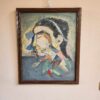 Dipinto epoca 900 raff. Volto - immagine 8