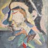 Dipinto epoca 900 raff. Volto - immagine 6