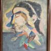 Dipinto epoca 900 raff. Volto - immagine 5