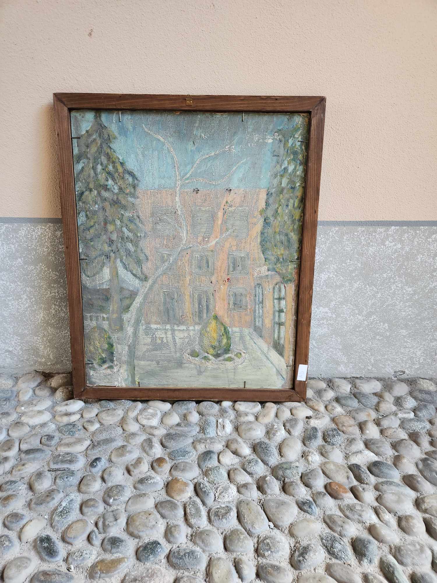Dipinto epoca 900 raff. Volto - immagine 7
