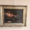Quadro epoca 800/900 Paesaggio Fluviale - immagine 3