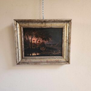 Alternative view of Quadro epoca 800/900 Paesaggio Fluviale