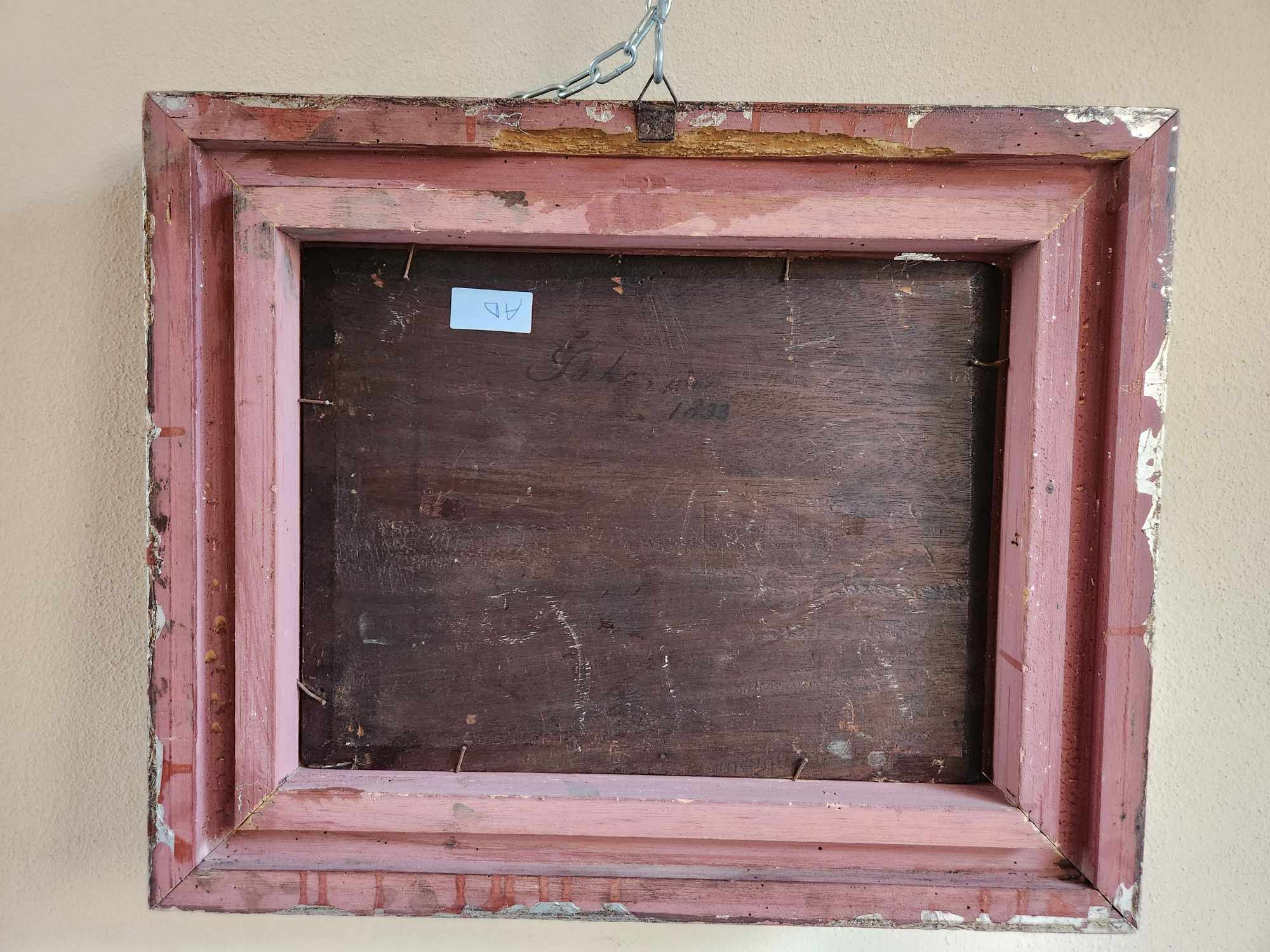 Quadro epoca 800/900 Paesaggio Fluviale - immagine 7