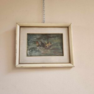 Alternative view of Quadro epoca 900 raff. Galline