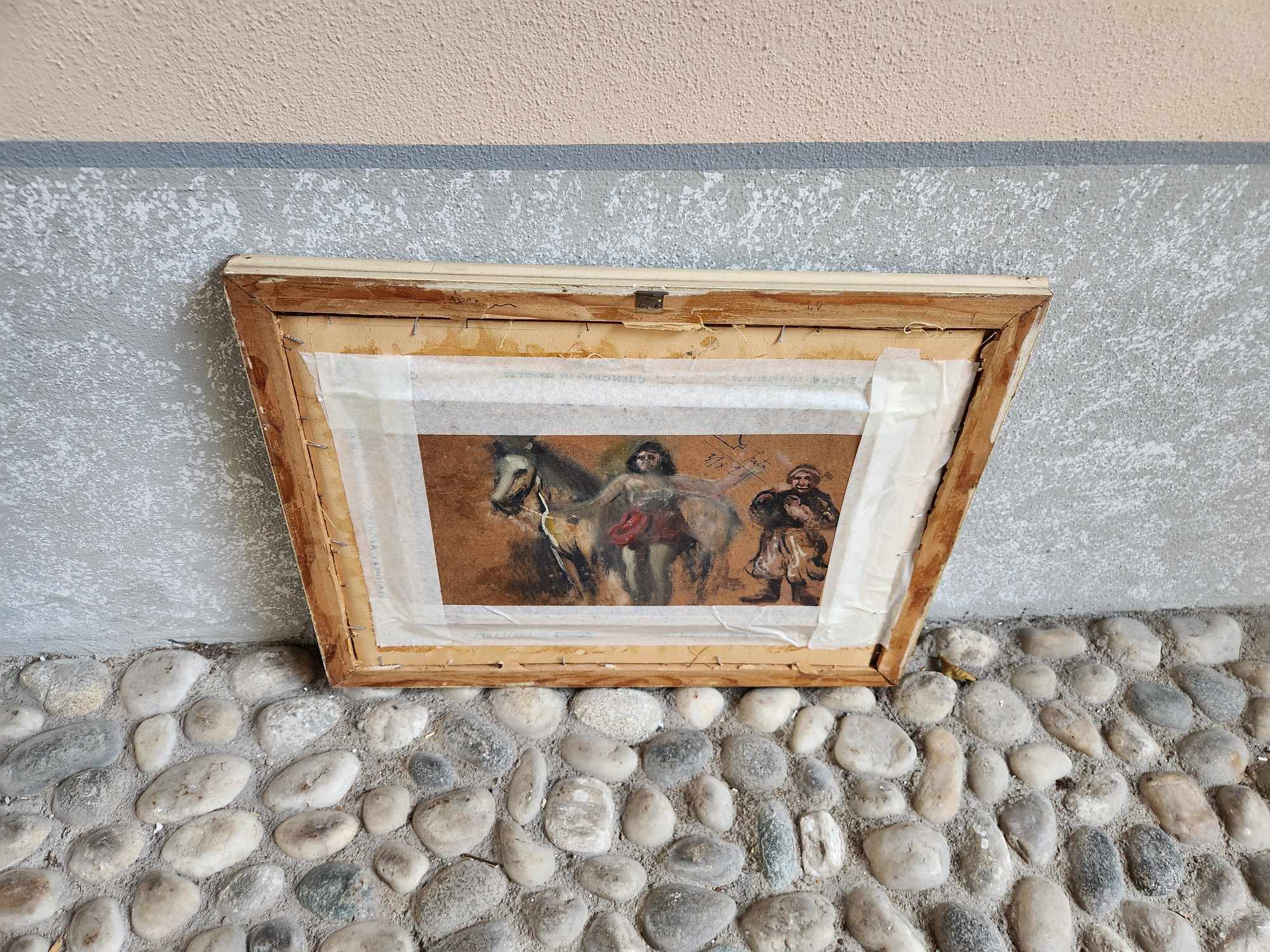 Quadro epoca 900 raff. Galline - immagine 7