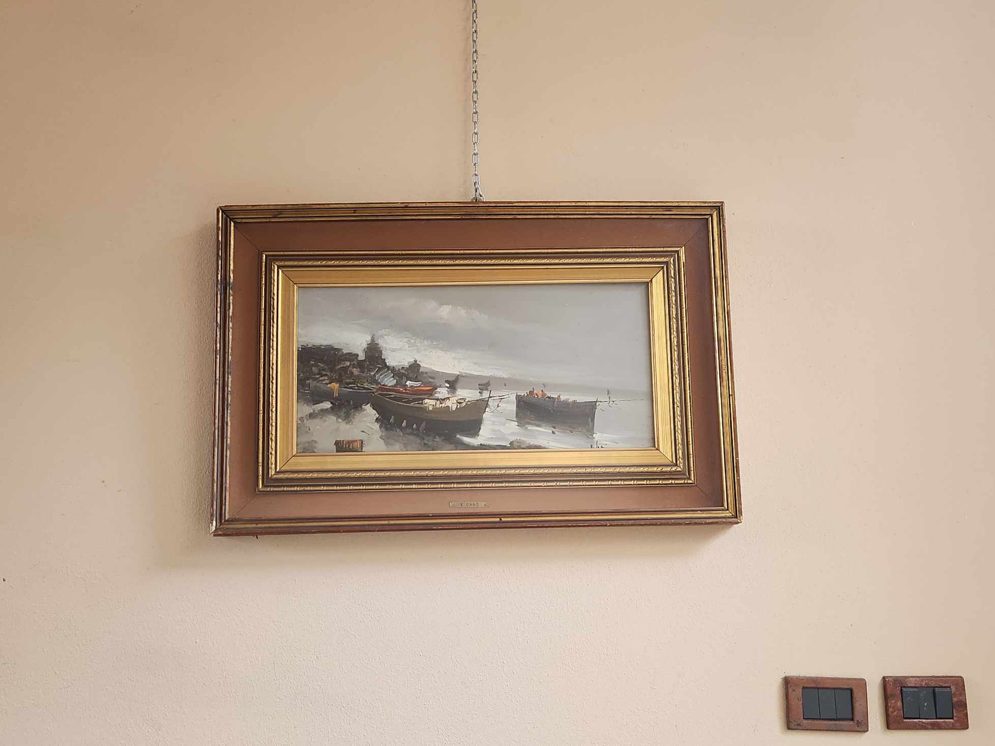 Quadro epoca 900 pittore E. Canò - immagine 2