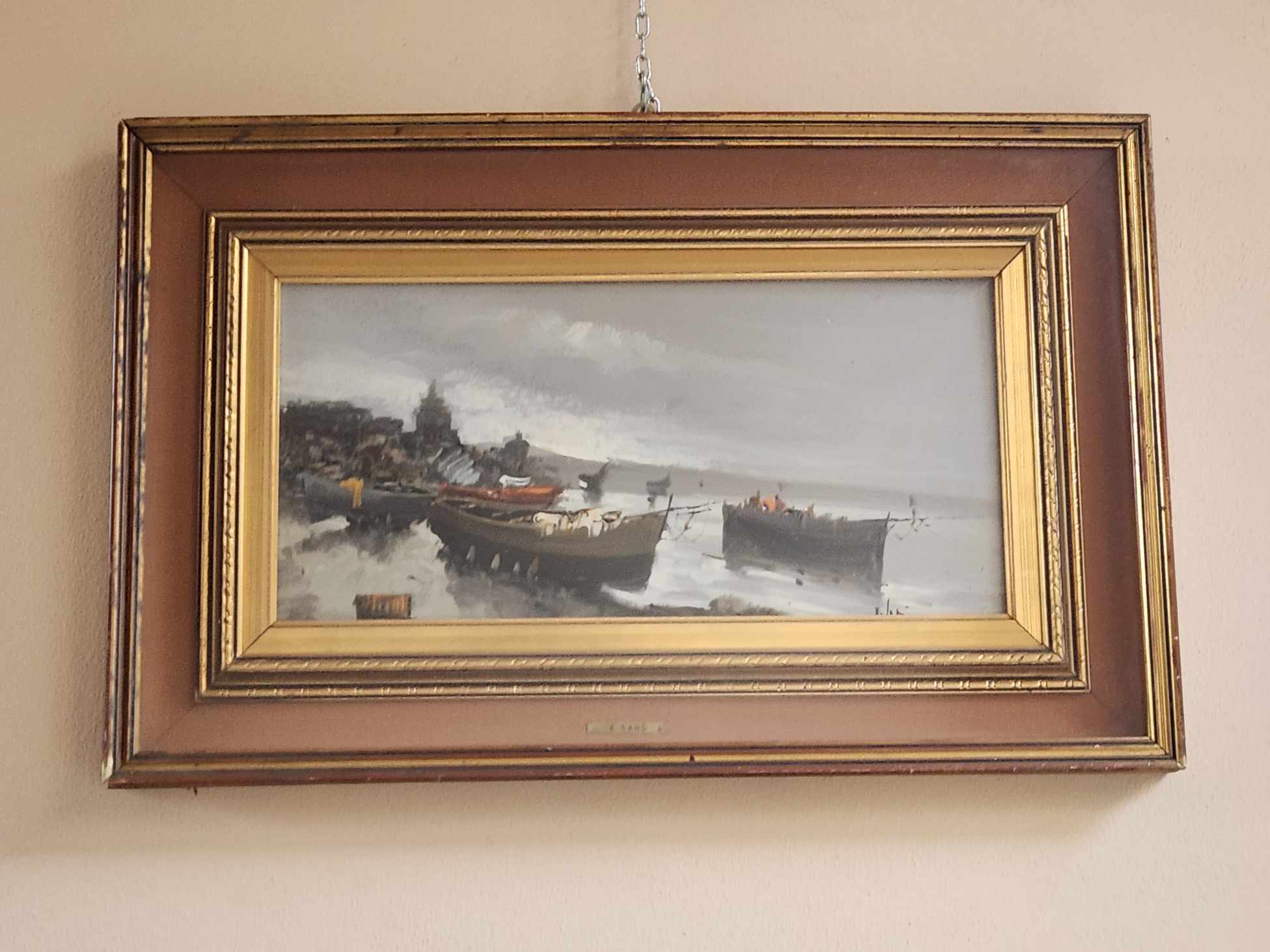 Quadro epoca 900 pittore E. Canò - immagine 3