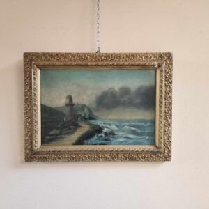Alternative view of Quadro raff Paesaggio Marino epoca 900