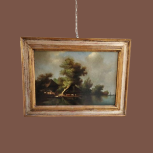 Quadro antico raff. Paesaggio