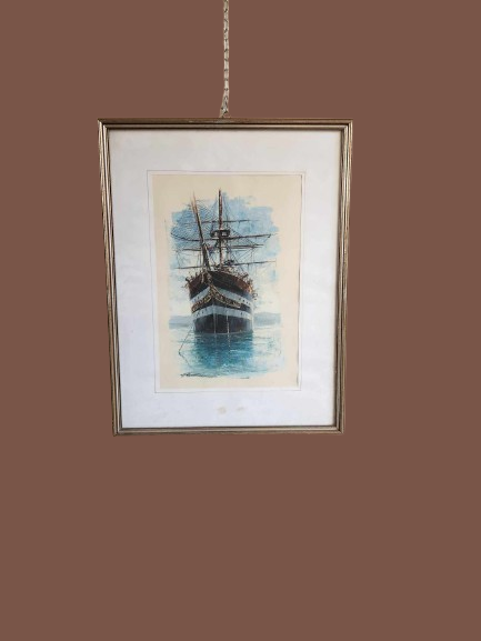 Quadro epoca 900 raff. Nave
