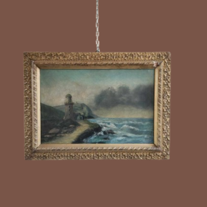 Quadro raff Paesaggio Marino epoca 900