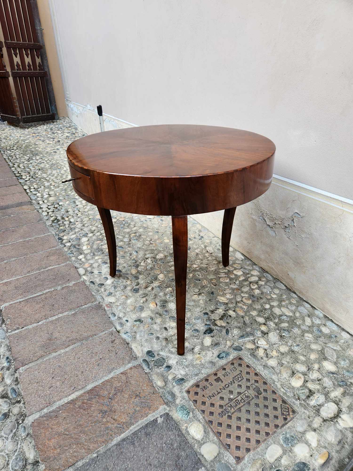 Tavolino rotondo antico epoca 800 - immagine 5