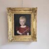 Dipinto antico raff. Bambina - immagine 2