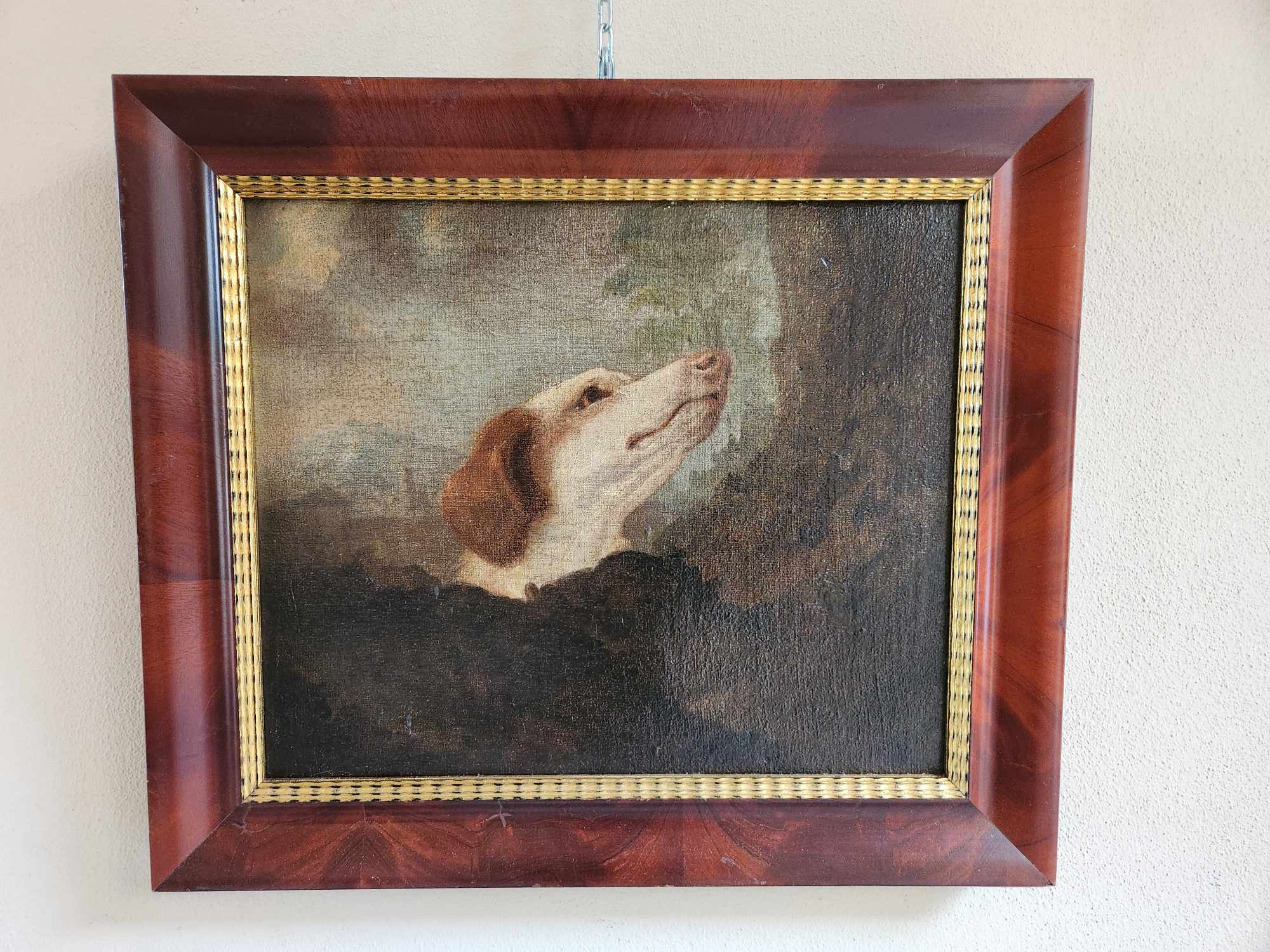 Dipinto antico raff cane - immagine 5