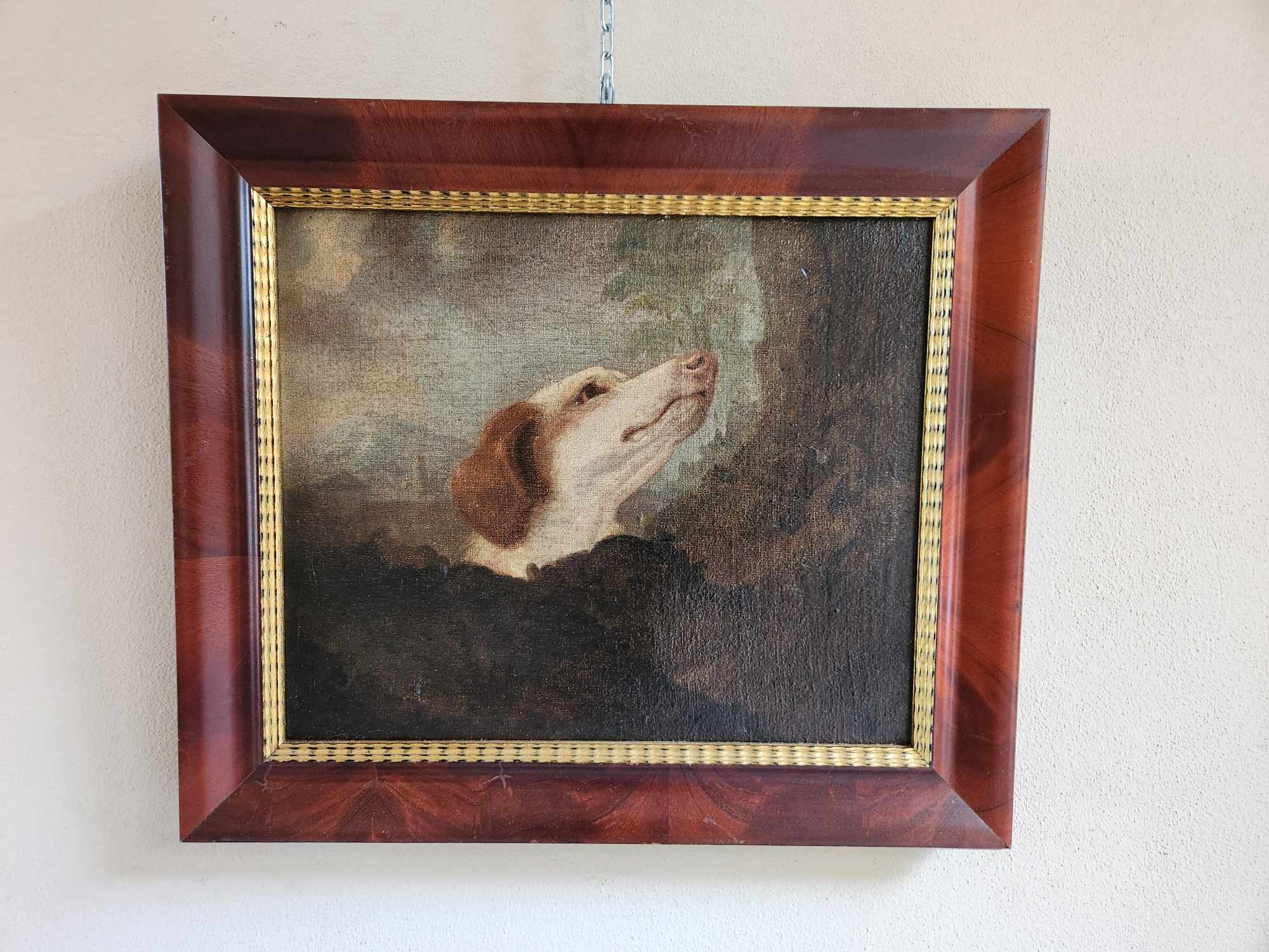 Dipinto antico raff cane - immagine 4