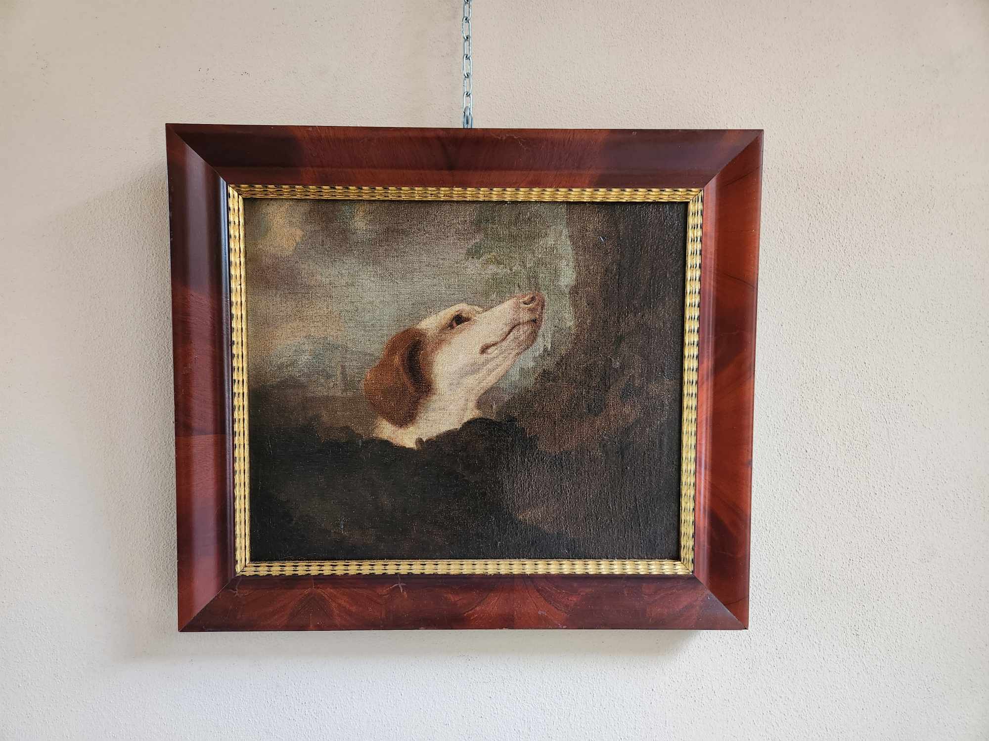 Dipinto antico raff cane - immagine 3