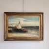 Quadro antico raffigurante barche - immagine 2